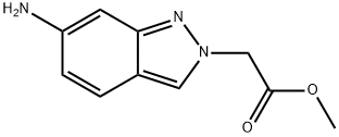 2H-Indazole-2-acetic acid, 6-amino-, methyl ester Struktur