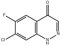 4(1H)-Cinnolinone, 7-chloro-6-fluoro- Struktur