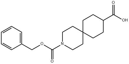 3-Azaspiro[5.5]undecane-3,9-dicarboxylic acid, 3-(phenylmethyl) ester Struktur