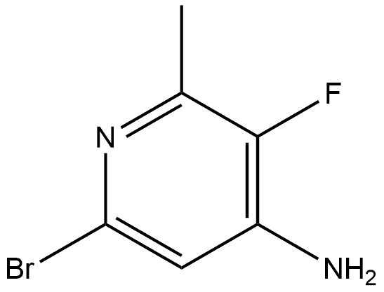 6-Bromo-3-fluoro-2-methyl-pyridin-4-ylamine Struktur