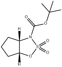 Cyclopenta[d]-1,2,3-oxathiazole-3(3aH)-carboxylic acid, tetrahydro-, 1,1-dimethylethyl ester, 2,2-dioxide, (3aS,6aR)-