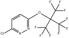 3-Chloro-6-[2,2,2-trifluoro-1,1-bis(trifluoromethyl)ethoxy]pyridazine Struktur