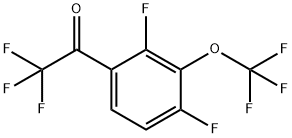 2,2,2,2’,4’-Pentafluoro-3’-(trifluoromethoxy)acetophenone Structure