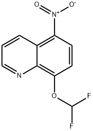 8-(Difluoromethoxy)-5-nitroquinoline Struktur