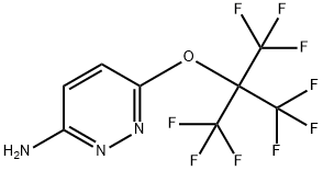 6-[2,2,2-Trifluoro-1,1-bis(trifluoromethyl)ethoxy]pyridazin-3-amine Structure