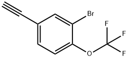 2-Bromo-4-ethynyl-1-(trifluoromethoxy)benzene Struktur