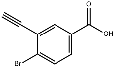 4-Bromo-3-ethynylbenzoic acid Struktur