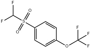 Difluoromethyl 4-(trifluoromethoxy)phenyl sulphone Struktur