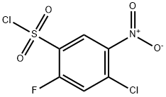 4-Chloro-2-fluoro-5-nitrobenzenesulfonyl chloride Struktur