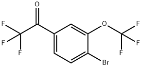 4'-Bromo-3'-(trifluoromethoxy)-2,2,2-trifluoroacetophenone Struktur