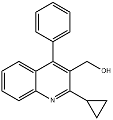 3-Quinolinemethanol, 2-cyclopropyl-4-phenyl-