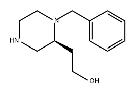 2-Piperazineethanol, 1-(phenylmethyl)-, (2S)- Struktur