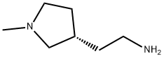 3-Pyrrolidineethanamine, 1-methyl-, (3S)- Struktur