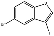 Benzo[b]thiophene, 5-bromo-3-iodo- Struktur