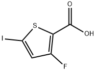 2-Thiophenecarboxylic acid, 3-fluoro-5-iodo- Struktur