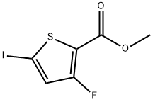 2-Thiophenecarboxylic acid, 3-fluoro-5-iodo-, methyl ester Struktur