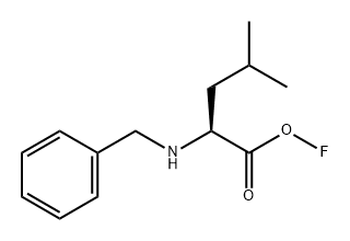 Leucine, fluoro-N-(phenylmethyl)- Struktur