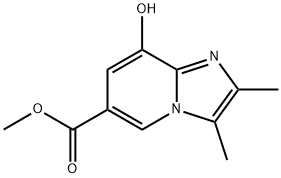 methyl 8-hydroxy-2,3-dimethylimidazo[1,2-a]pyridine-6-c arboxylate Struktur