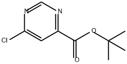 4-Pyrimidinecarboxylic acid, 6-chloro-, 1,1-dimethylethyl ester Struktur