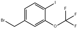 4-Iodo-3-(trifluoromethoxy)benzyl bromide Struktur