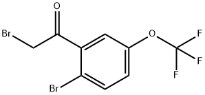 2-Bromo-5-(trifluoromethoxy)phenacyl bromide Struktur