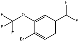 4-Bromo-3-(trifluoromethoxy)benzal fluoride Structure