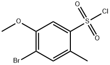 4-Bromo-5-methoxy-2-methylbenzenesulphonyl chloride Struktur