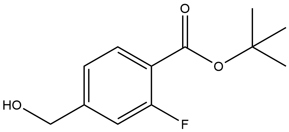 1,1-Dimethylethyl 2-fluoro-4-(hydroxymethyl)benzoate Struktur