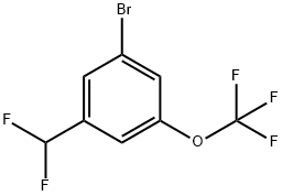 3-Bromo-5-(trifluoromethoxy)benzal fluoride Structure