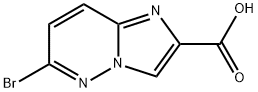 Imidazo[1,2-b]pyridazine-2-carboxylic acid, 6-bromo- Struktur