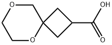 5,8-dioxaspiro[3.5]nonane-2-carboxylic acid Struktur