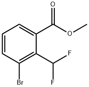 Methyl 3-bromo-2-(difluoromethyl)benzoate Struktur