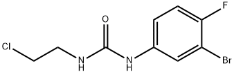 1-(3-Bromo-4-fluorophenyl)-3-(2-chloroethyl)urea Struktur