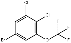 3,4-Dichloro-5-(trifluoromethoxy)bromobenzene Struktur