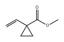 Cyclopropanecarboxylic acid, 1-ethenyl-, methyl ester Struktur