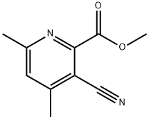 2-Pyridinecarboxylic acid, 3-cyano-4,6-dimethyl-, methyl ester Structure