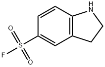 2,3-dihydro-1H-indole-5-sulfonyl fluoride Struktur