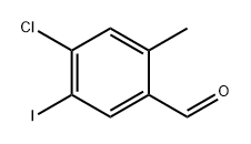 Benzaldehyde, 4-chloro-5-iodo-2-methyl- Struktur