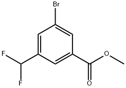 Methyl 3-bromo-5-(difluoromethyl)benzoate Struktur