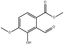 methyl 2-formyl-3-hydroxy-4-methoxybenzoate Struktur