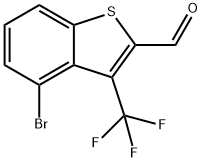 4-Bromo-3-(trifluoromethyl)benzo[b]thiophene-2-carboxaldehyde Struktur