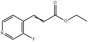 Ethyl (2E)-3-(3-fluoropyridin-4-yl)prop-2-enoate Struktur