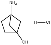 Bicyclo[2.1.1]hexan-1-ol, 4-amino-, hydrochloride (1:1) Struktur