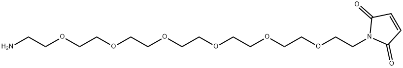 Mal-PEG6-amine TFA salt Struktur