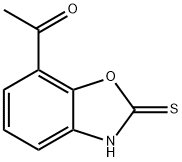 Ethanone, 1-(2,3-dihydro-2-thioxo-7-benzoxazolyl)- Struktur