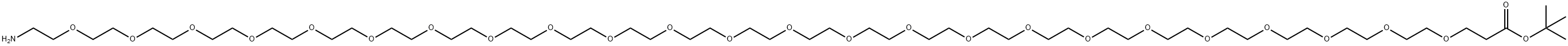 H2N-PEG24-CH2CH2COOtBu Struktur