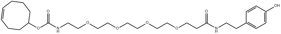 (4E)-TCO-PEG4-NH-CH2CH2-4-Phenol Struktur