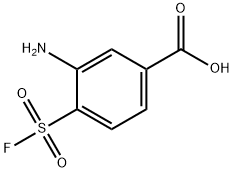 3-Amino-4-(fluorosulfonyl)benzoic acid Struktur