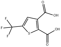 2,3-Thiophenedicarboxylic acid, 5-(trifluoromethyl)- Struktur