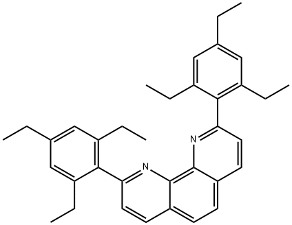 1,10-Phenanthroline, 2,9-bis(2,4,6-triethylphenyl)- Struktur